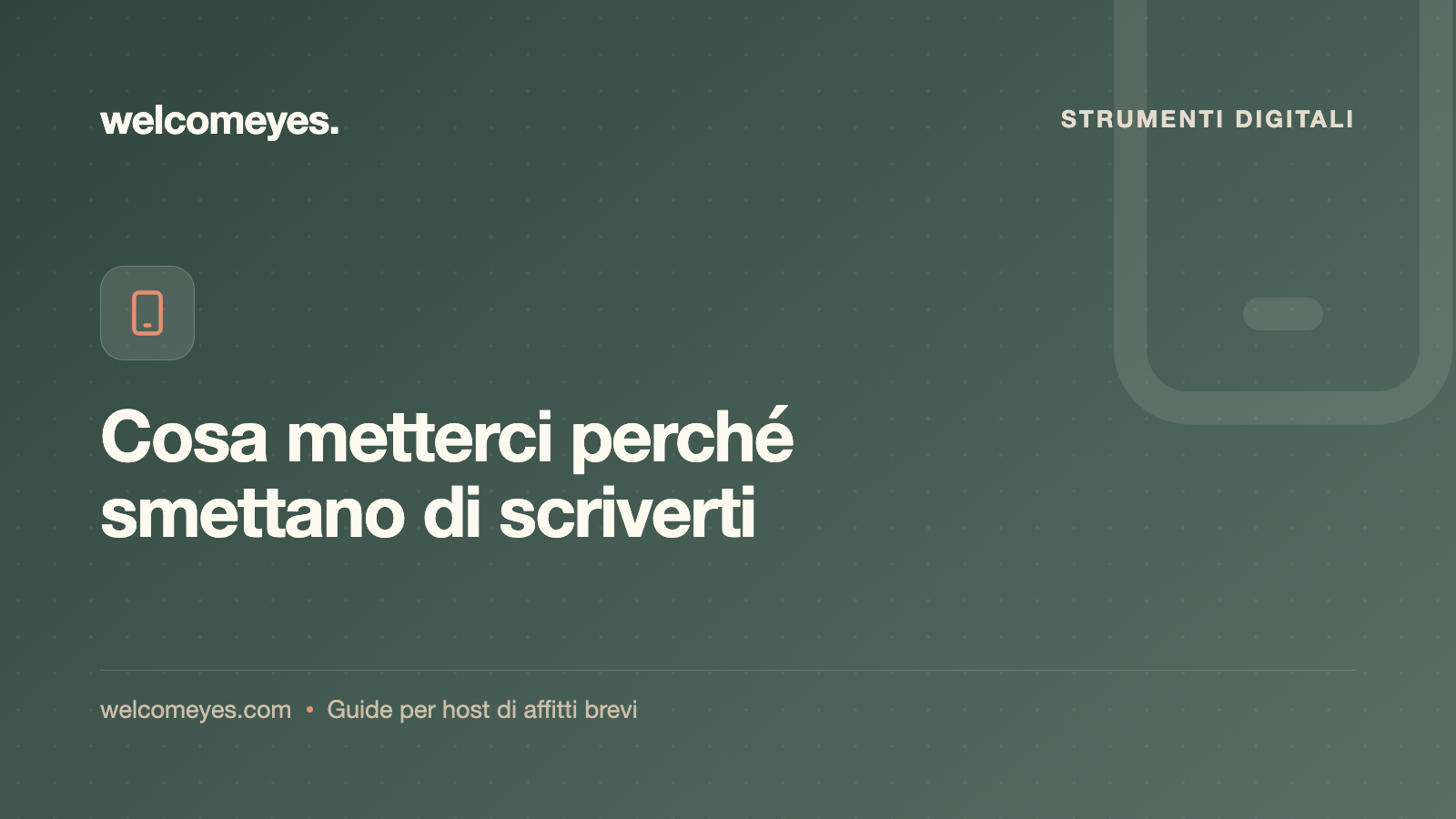 Guida digitale per gli ospiti: cosa metterci e in che ordine