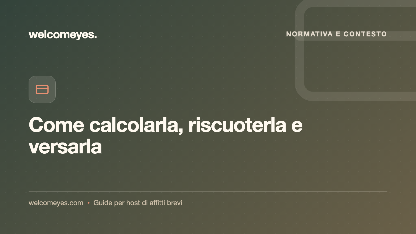 Tassa di soggiorno negli affitti brevi: come funziona